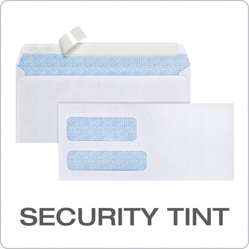 Columbian #9 Security Envelopes, 500/Box, Double Window, 3-7/8" x 8-7/8", Release & Seal Self Seal, SimplySafe Tamper Evident, White (COLO183) - Image 5
